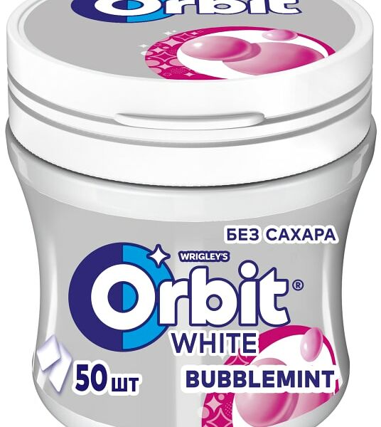 Жевательная резинка Orbit White Bubblemint 68г