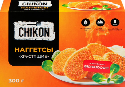 

Наггетсы Chikon Хрустящие замороженные 300 г