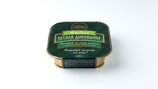 Паштет Лесная Диковинка из мяса кабана с сушеными яблоками