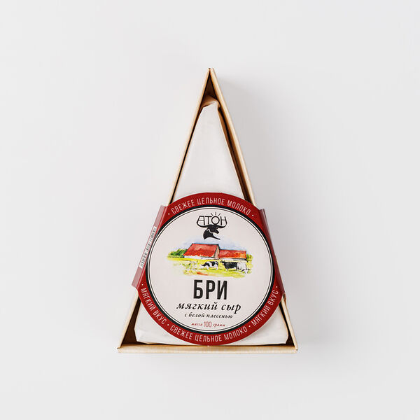 Сыр мягкий Атон Бри с белой плесенью 50-60% 100 г