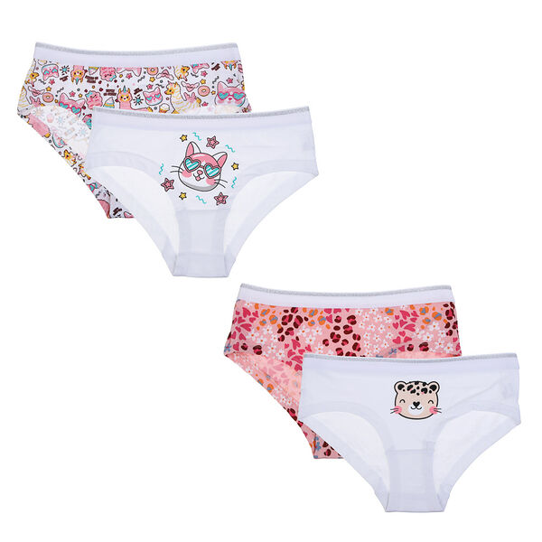 GALANTE Трусы-слипы для девочек 2 шт, р-ры 3-4/5-6/7-8 лет, 95%хлопок, 5%спандекс, ТД23-07, в ассортименте