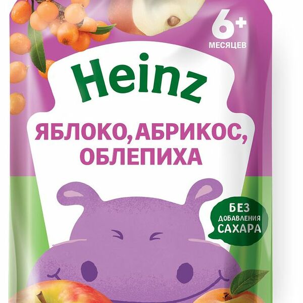 Пюре Heinz Natural Яблоко Абрикос Облепиха