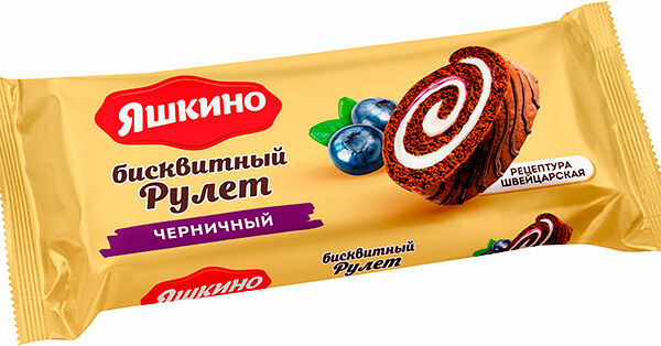 Рулет Яшкино Черника, 200 г