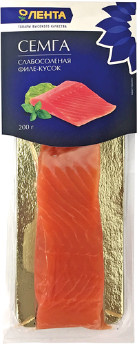 Семга слабосоленая ЛЕНТА филе-кусок