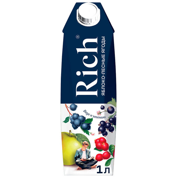 Нектар Rich Яблоко и Лесные ягоды 1л