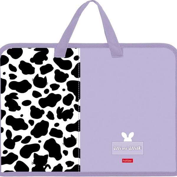 Папка для тетрадей Hatber Mimimilk Animals на молнии с ручками А4 24.5*34*3.5см