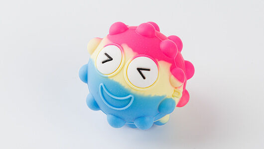 Игрушка-жмялка поп-ит Смайлик, 7 см, цвет в ассортименте, 1 шт