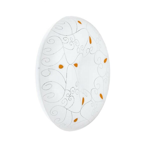 Светильник светодиодный Оранжевые капли, 34 см, 18 Вт, IP20, 4000К, круг, белый