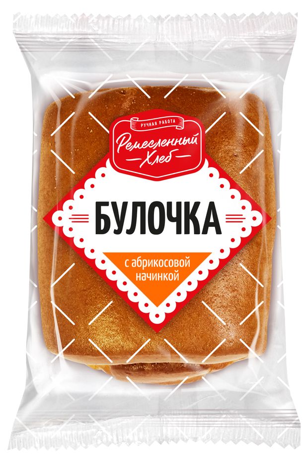 

Булочка Ремесленный хлеб с абрикосовой начинкой 75 г