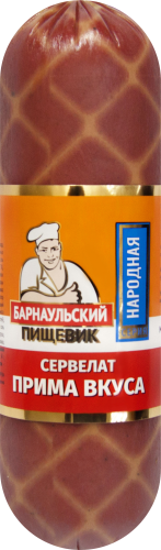 

Колбаса Барнаульский пищевик Сервелат Прима варено-копченая 380 г
