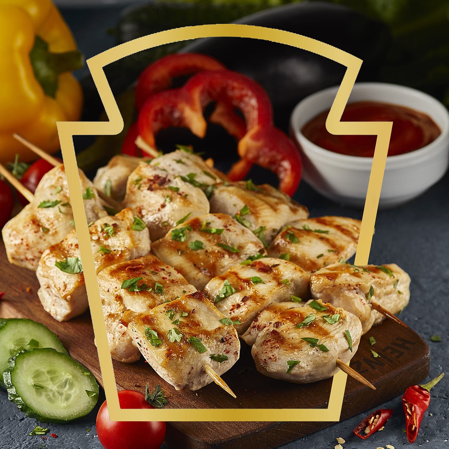 

Томатный кетчуп Heinz для гриля и шашлыка 320 г