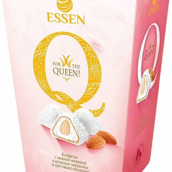 Конфеты Q Сливочная начинка миндаль и кокос 150 г