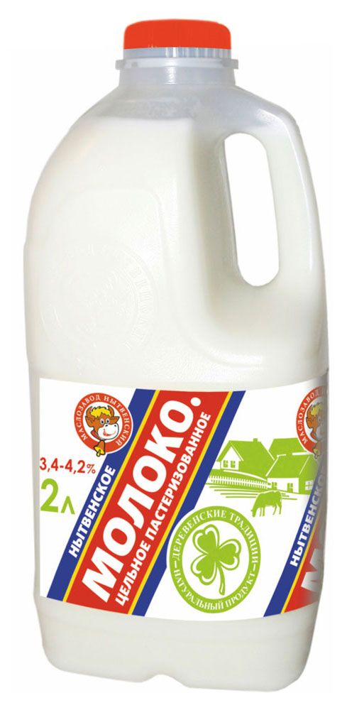 

Молоко Маслозавод Нытвенский цельное пастеризованное 3.4-4.2% 2 л