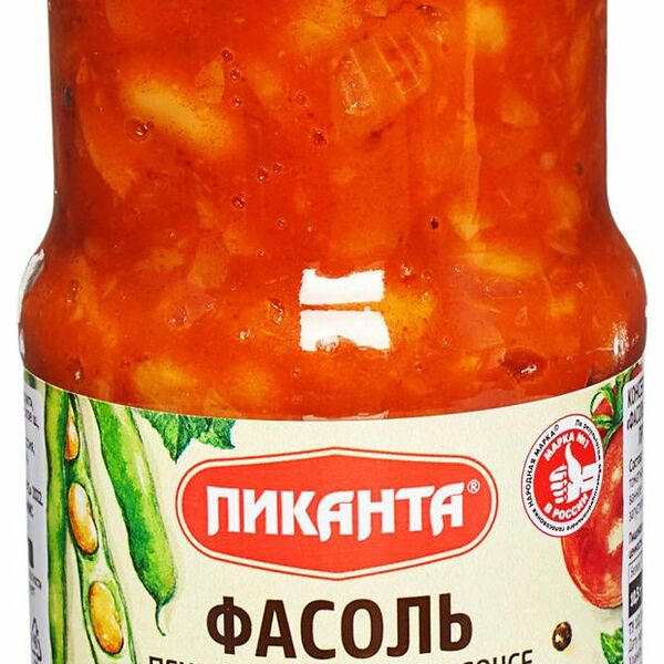 Фасоль печёная Пиканта в томатном соусе 470 г