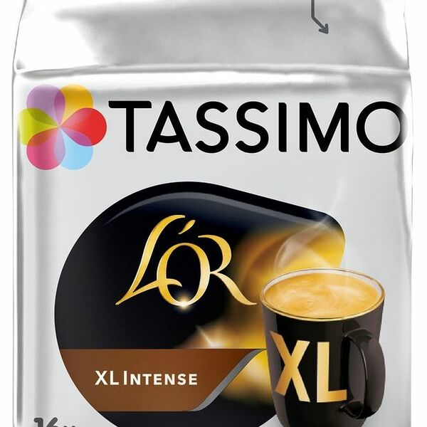 Кофе в капсулах L'OR XL Intense Tassimo натуральный жареный, 16 капсул