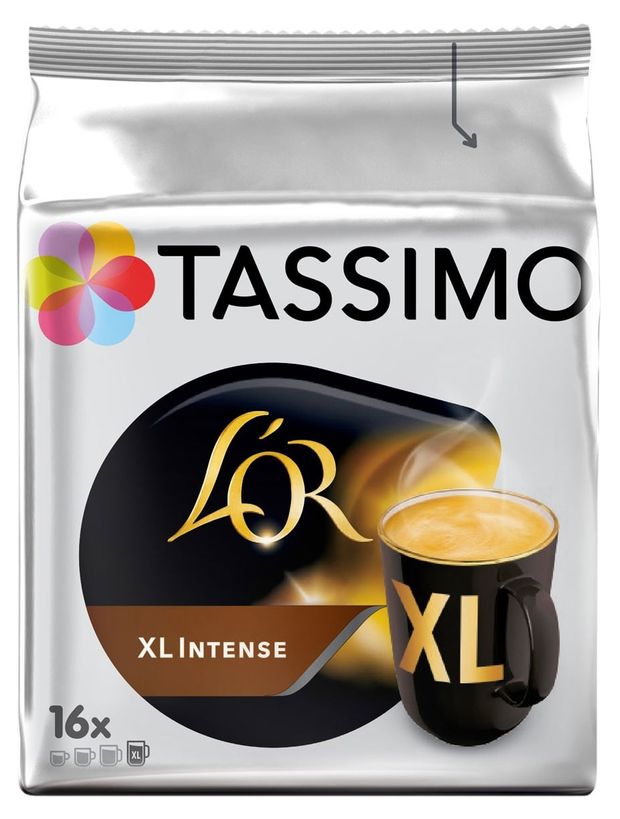 

Кофе в капсулах L'Or XL Intense Tassimo натуральный жареный 16 шт 136 г