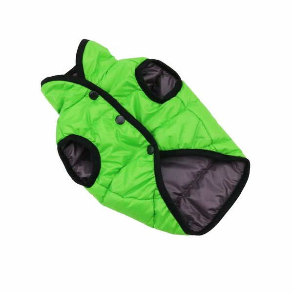 Жилет для собак Мохнатые Ушки двусторонний стеганый двухцветный для мелких пород XL