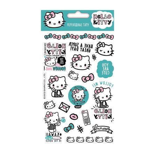 Наклейки-тату Hello Kitty переводные 11х20 см