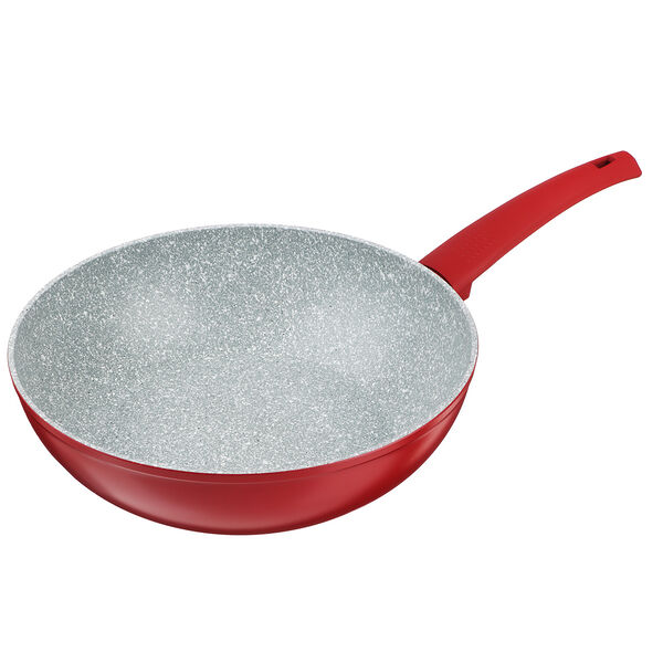 Satoshi верден сотейник-вок литой d=26см, антипригарное покрытие мрамор, индукция