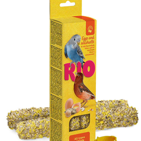 Палочки для всех видов птиц Rio с яйцом и ракушечником
