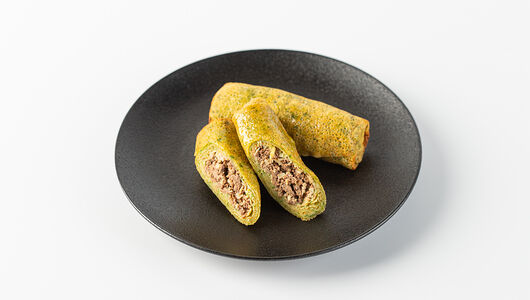 Блинчики с печенью и яйцом