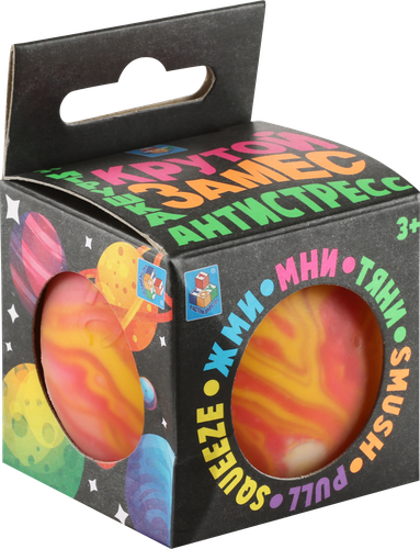 

Игрушка 1 Toy Крутой замес, шар галактика d=6см 6 цветов
