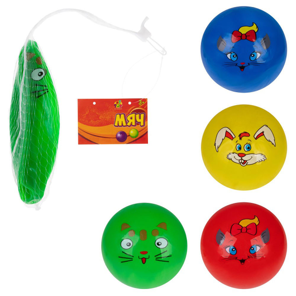 Мяч 1TOY ПВХ, 15 см, 1 шт в ассортименте