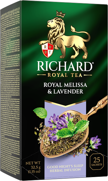 Чайный напиток Richard Royal Melissa & Lavender в пакетиках 25 пакетов 32г