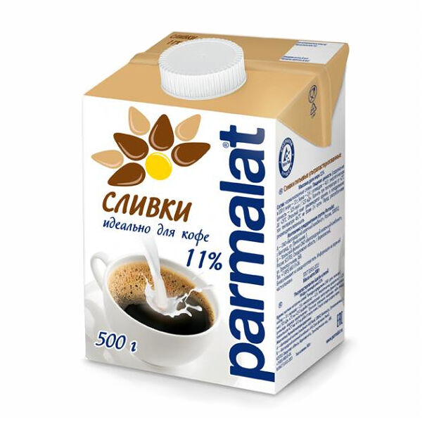 Сливки Parmalat 11% стерилизованные