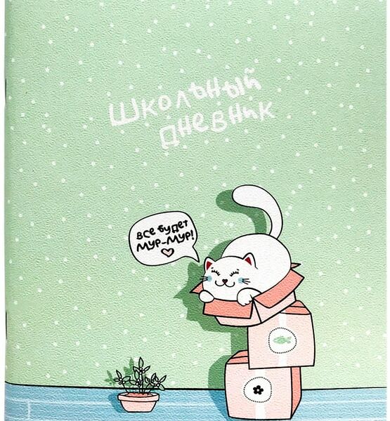 Дневник школьный для старших классов Be Smart Mur-mur 165*213мм 48л