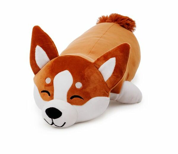 Мягкая игрушка Смолтойс Корги Сплюша лежачая, 50 см