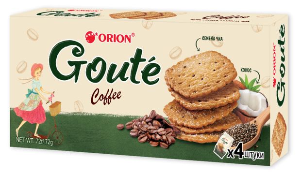 

Печенье Orion Goute Coffee затяжное 72 г