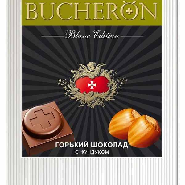 Шоколад горький Bucheron Blanc Edition с фундуком, 85 г