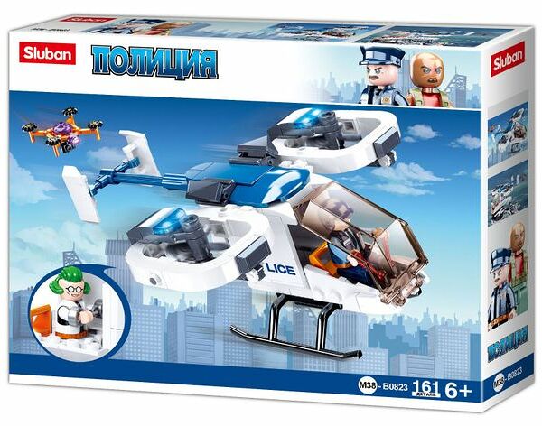 Конструктор Sluban Полицейская техника, 161 деталь