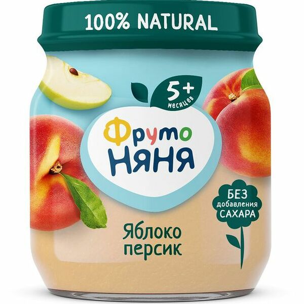 Пюре детское ФрутоНяня яблоко-персик