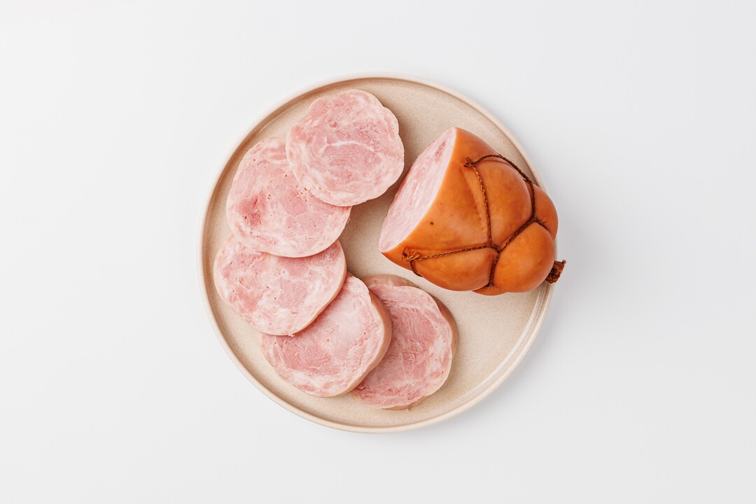 

Ветчина Вкусвилл вареная 400 г