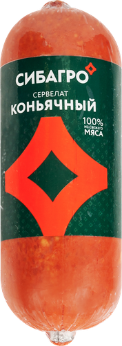

Колбаса Сибагро Сервелат коньячный варено-копченый 350 г
