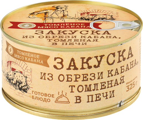 

Мясо кабана Деликатес Дичь томленое 325 г