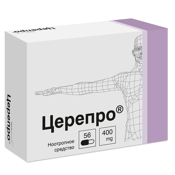 Церепро капсулы 400 мг 56 шт