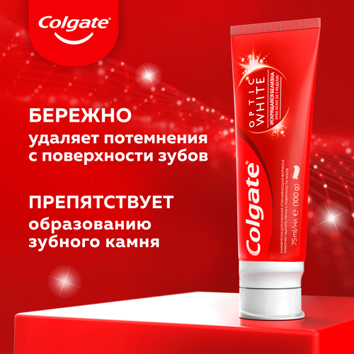 

Зубная паста отбеливающая Colgate Optic White Искрящаяся Белизна 75 мл