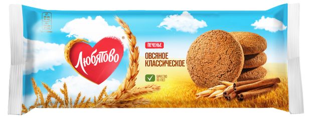 

Печенье овсяное Классическое Любятово 200 г