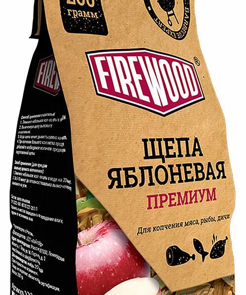 Щепа для копчения Firewood яблоневая