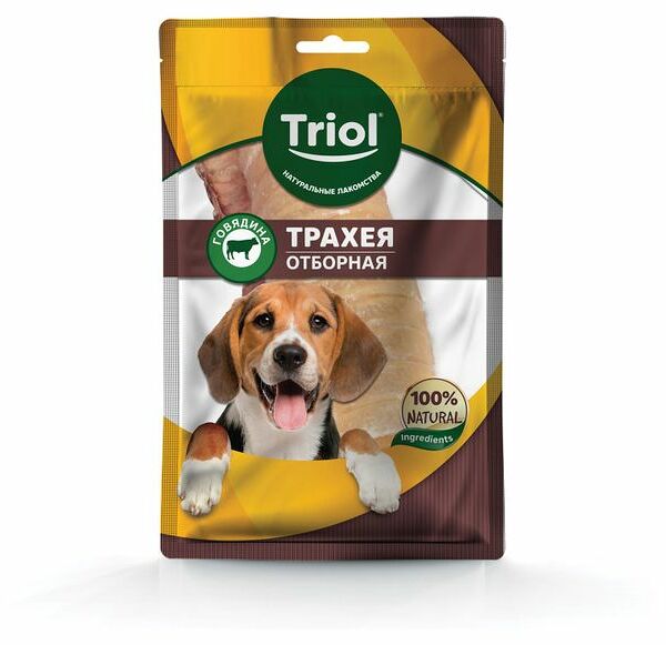 Лакомство для собак Triol Трахея отборная говяжья 35 г