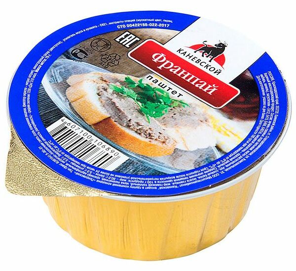 Паштет Франпай из говяжьей печени ТМ МПК Каневской