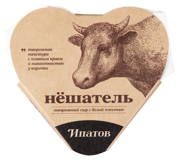 

Сыр с белой плесенью Ипатов Нёшатель 55% 150 г
