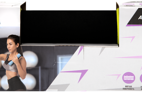 Гантели для фитнеса ACTIWELL 1кг, Арт. IR97804, 2шт