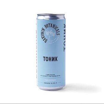 Напиток безалкогольный BAKUNIN BOTANICALS Тоник сильногазированный 0.33л, Россия