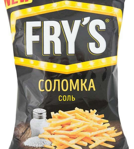 Чипсы картофельные соломкой Frys с солью, 90г