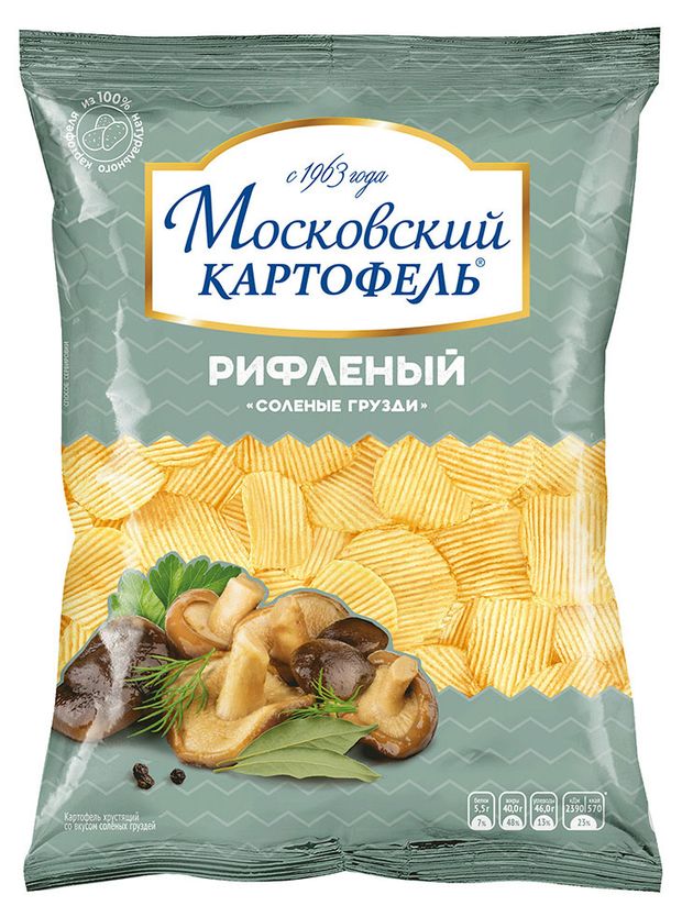

Чипсы Московский картофель соленые грузди 120 г