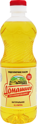 Масло подсолнечное Домашнее нерафинированное 500 мл